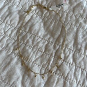 Gold Lightning Bolt Necklace